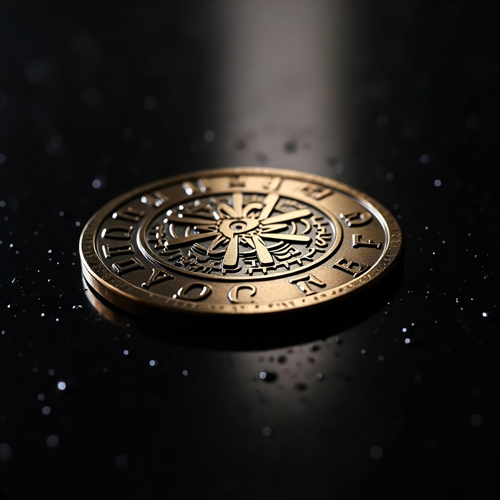 Custom laser-marked challenge coin